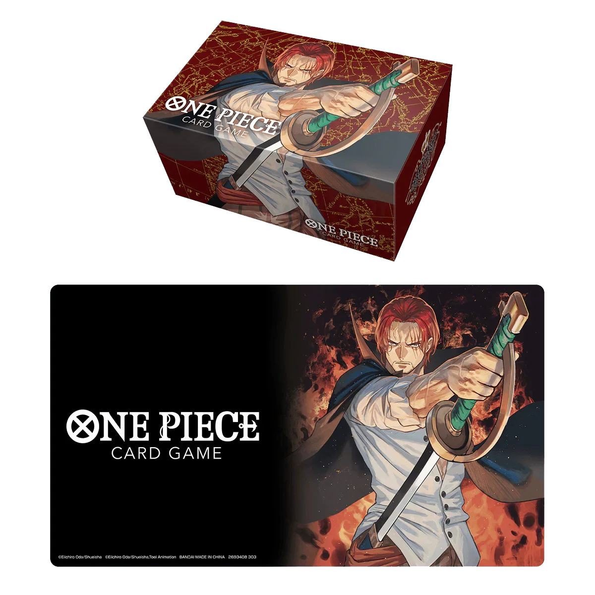 One Piece TCG - Playmat and Storage Box Set - Shanks