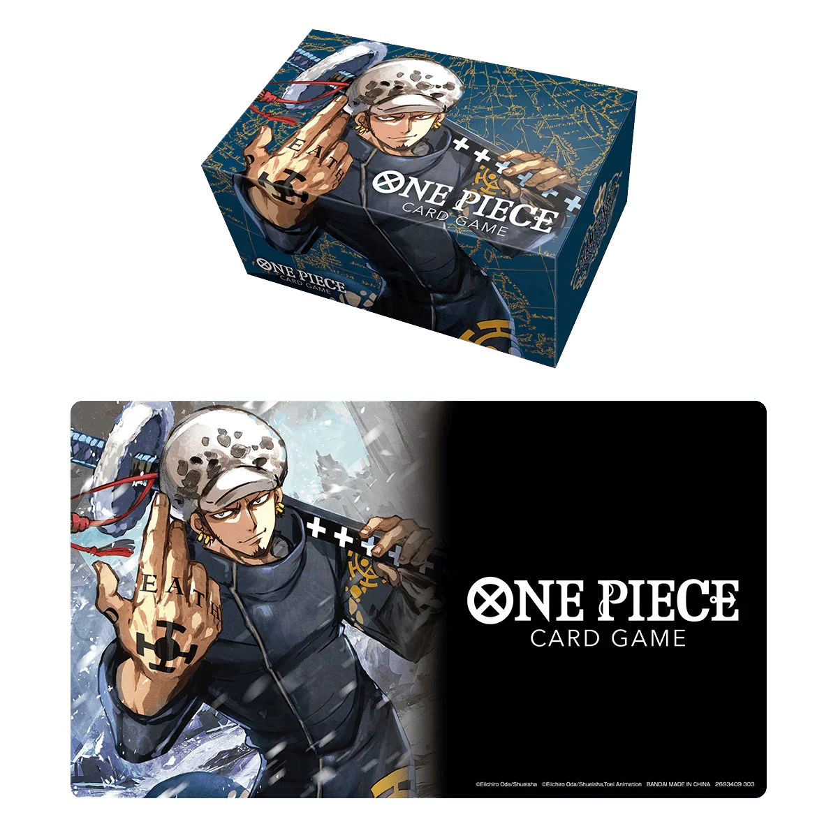 One Piece TCG - Playmat and Storage Box Set - Trafalgar Law